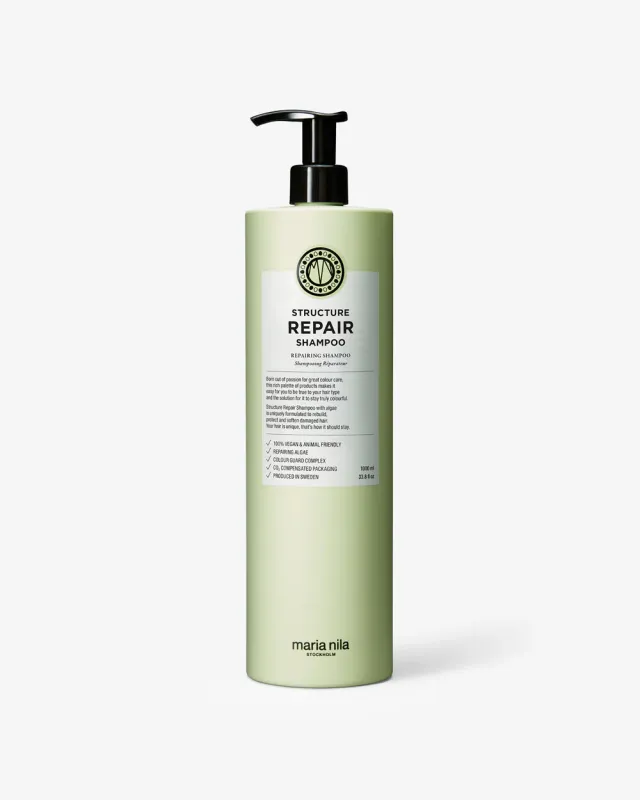Maria Nila – Structure Repair – Shampoing Réparateur – 1 Litre