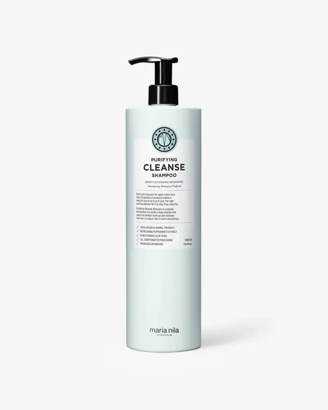 Maria Nila – Purifying Cleanse – Shampoing Clarifiant – 1 Litre