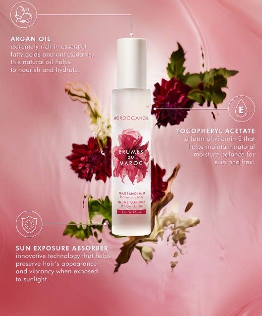 Moroccanoil - Brume du Maroc Parfumé Cheveux et Corps Dalia Rouge (100ml)