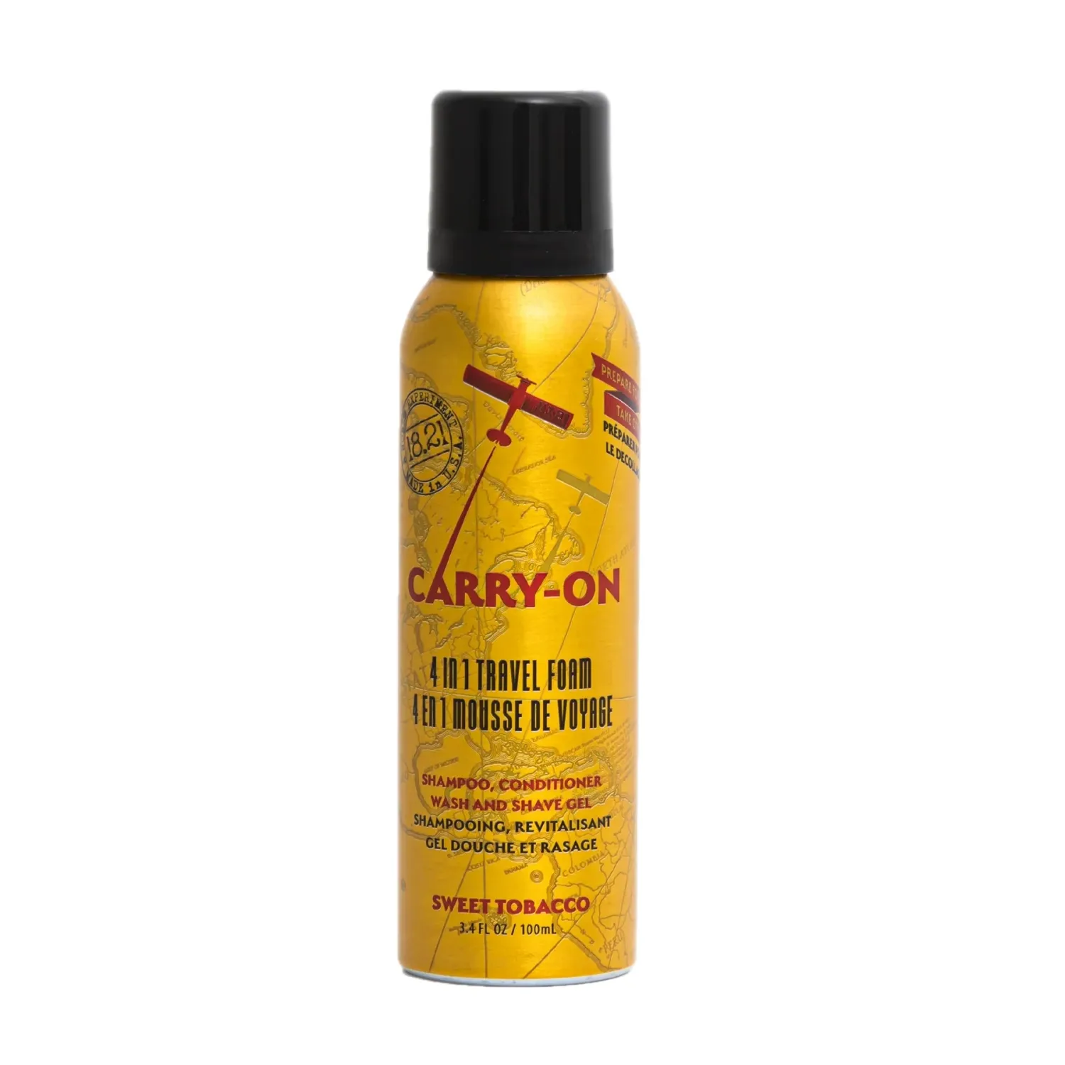 18.21 Man Made - Carry-On 4-en-1 Mousse de Voyage Sweet Tobacco 100ml/3.4oz