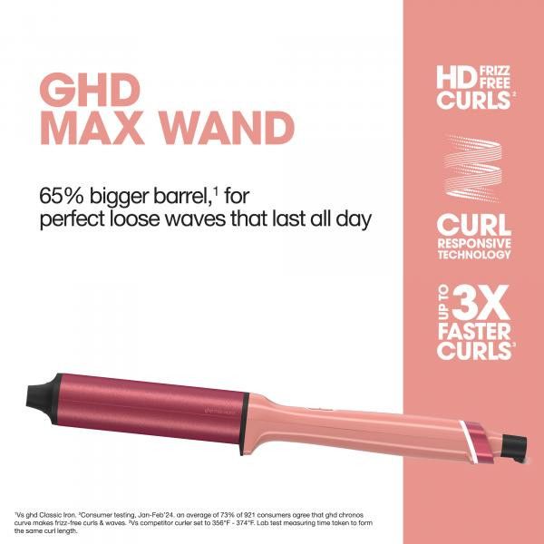 GHD - Baguette à Friser 1,5" Chronos Max Wand - Corail Bonbon (Collection Jelly)