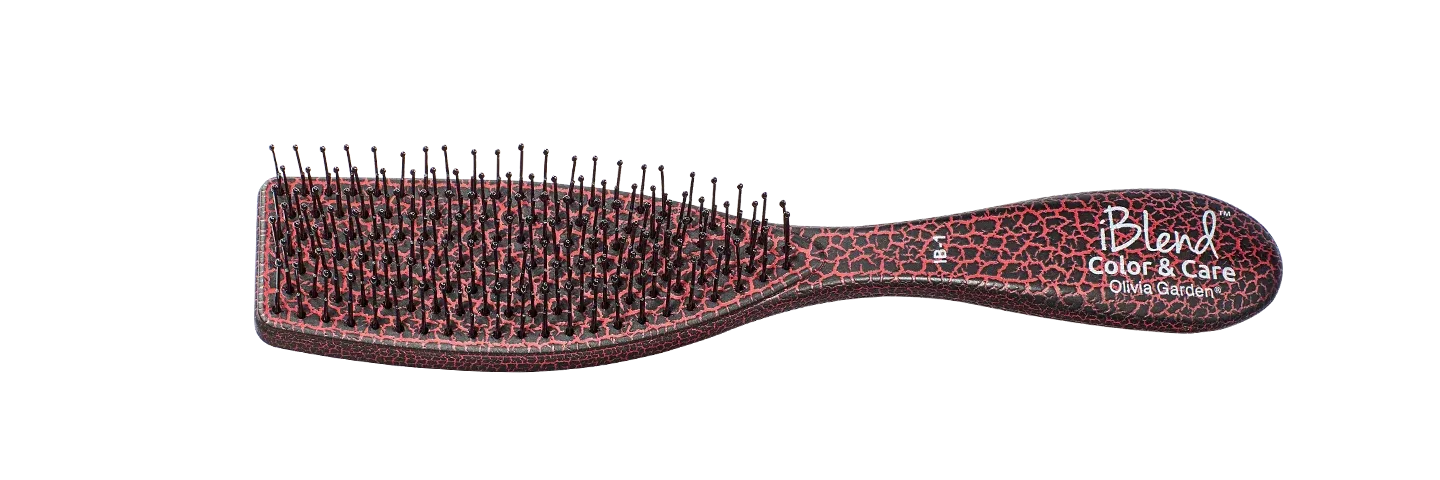 Olivia Garden iBlend - Brosse à double longueur couleur et soin Rouge