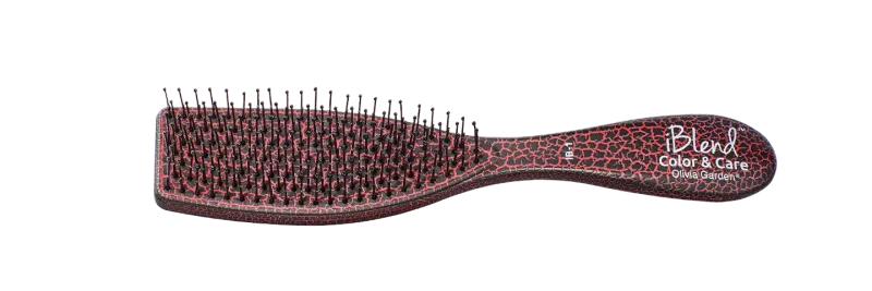 Olivia Garden iBlend - Brosse à double longueur couleur et soin Rouge