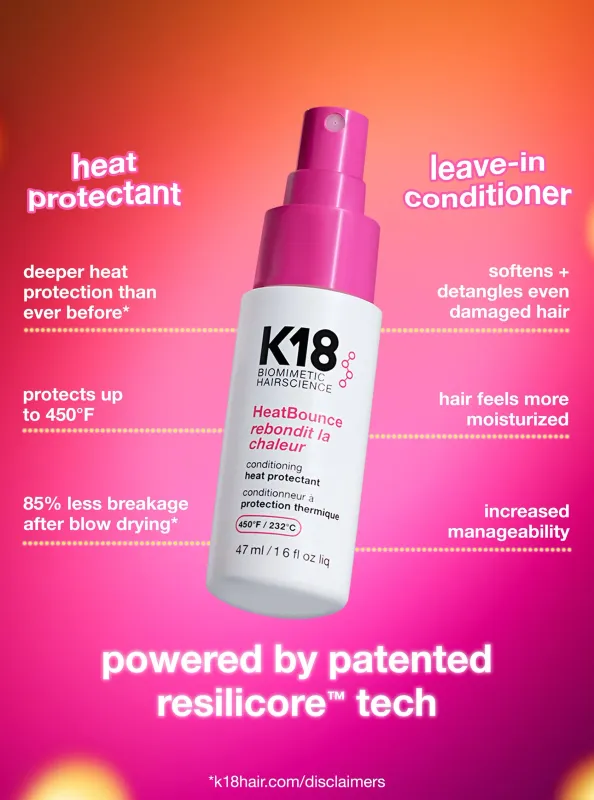 K18 - HeatBounce Après Shampoing à Protection Thermique 47ml
