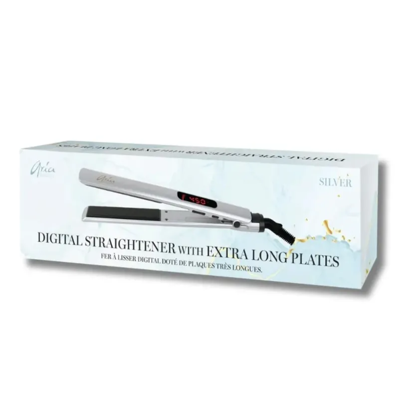 Aria Beauty - Fer plat plaques extra longues - Argent (#542771)