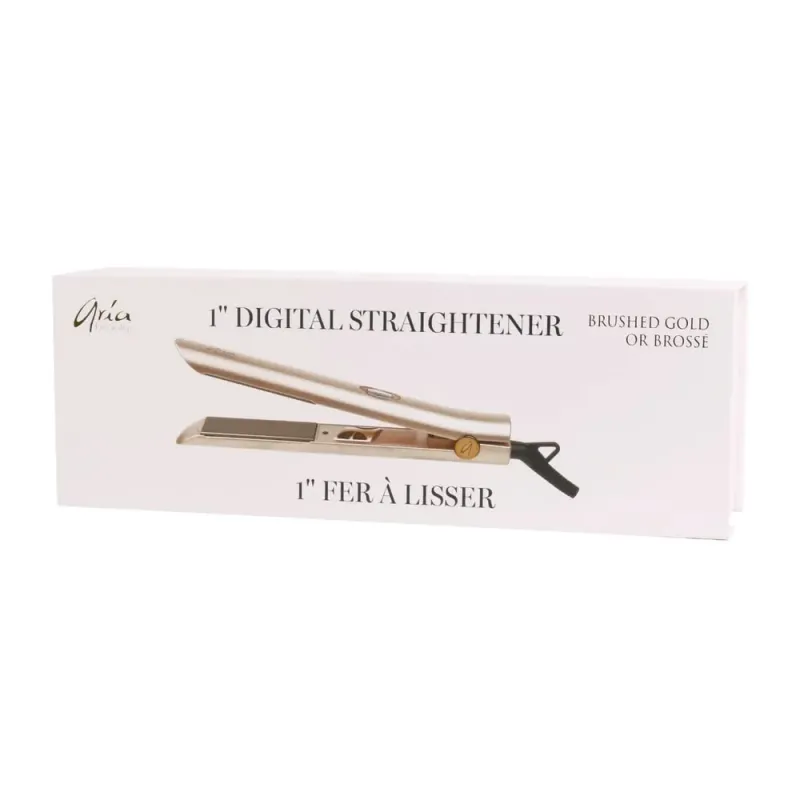 Aria Beauty - Fer plat 1" digital or brossé (#542788)
