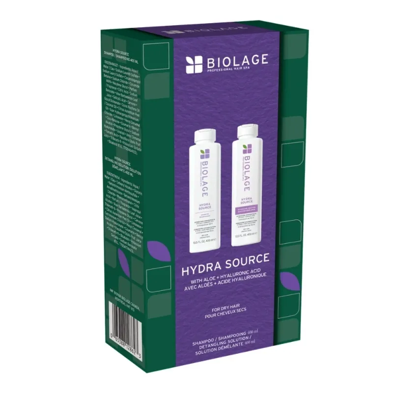 Biolage - Coffret Duo HydraSource (Shampoing + Revitalisant) (400 ml)