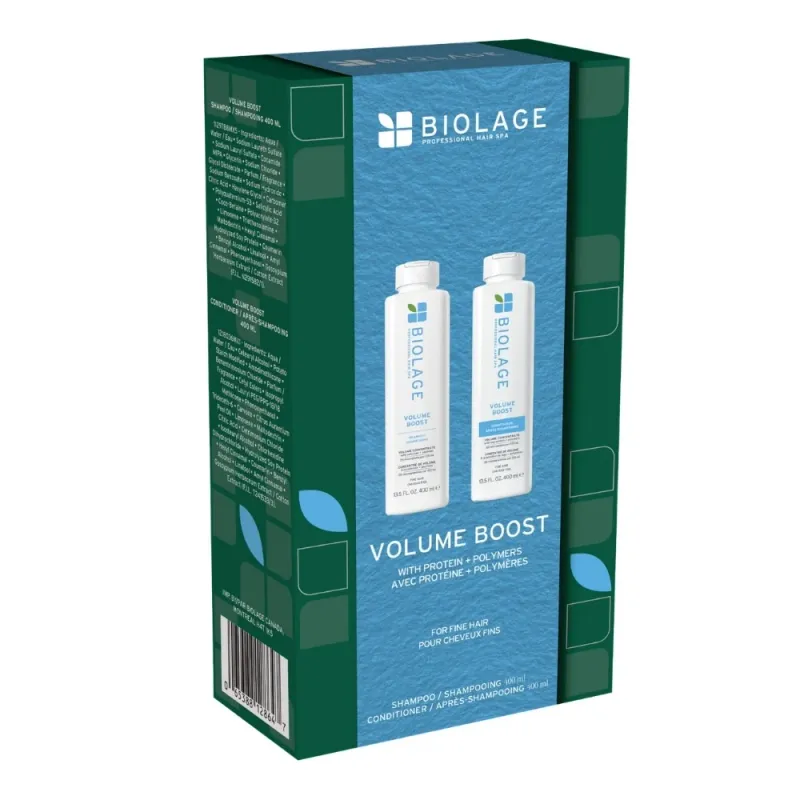Biolage - Coffret Duo VolumeBoost (Shampoing + Revitalisant) (400 ml)