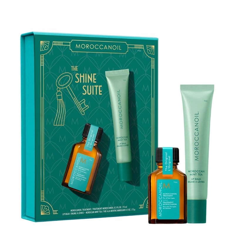 Moroccanoil - Coffret Duo "The Shine Suite" (Huile &amp; Baume - Thé à la menthe)