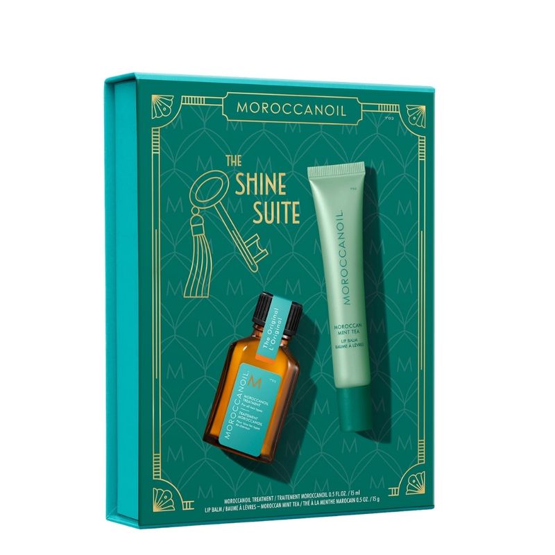 Moroccanoil - Coffret Duo "The Shine Suite" (Huile &amp; Baume - Thé à la menthe)