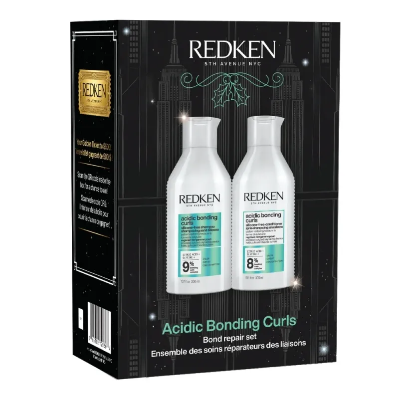 Redken - Duo Shampoing et Revitalisant Acidic Bonding Curls (2 x 300 ml)