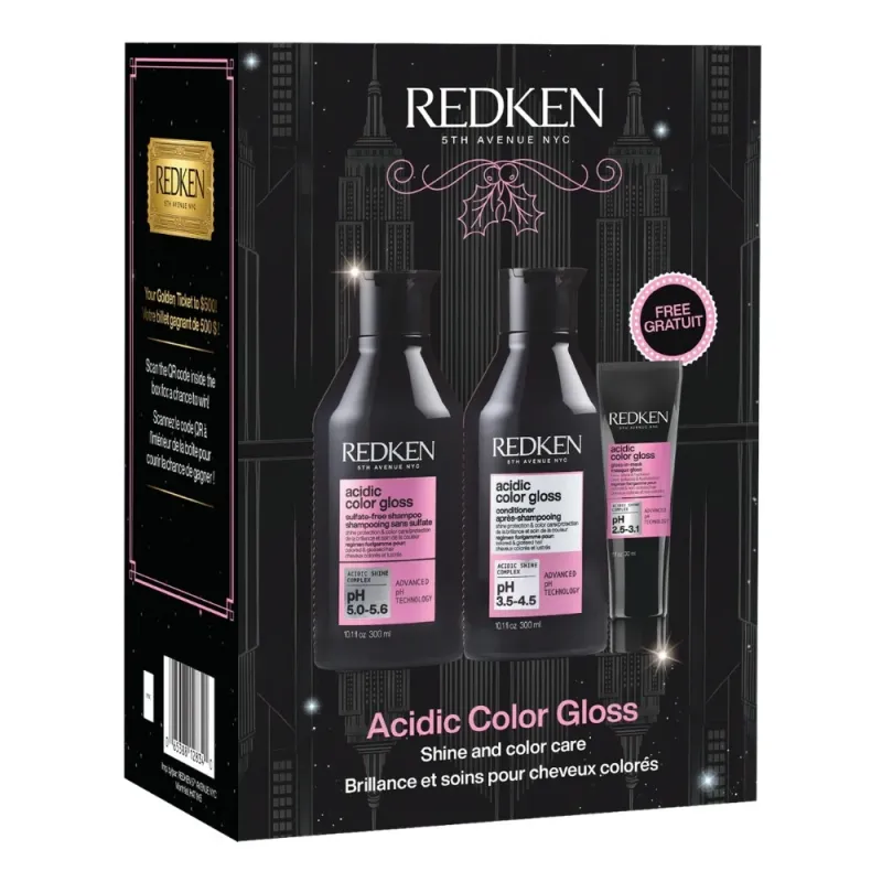 Redken - Duo Shampoing et Revitalisant Acidic Color Gloss (2 x 300 ml)