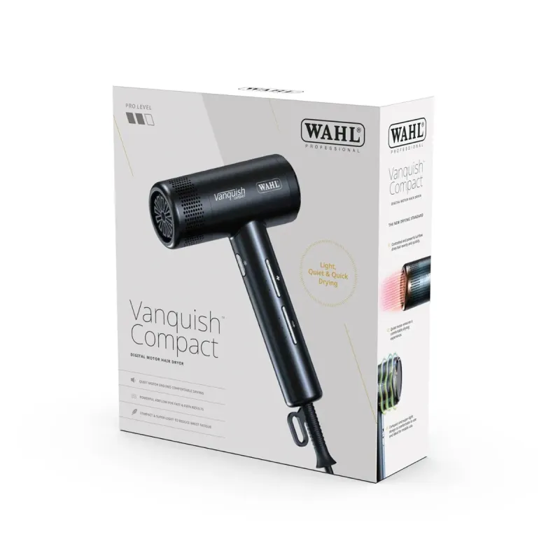 WAHL - Séchoir Vanquish Compact Léger Noir