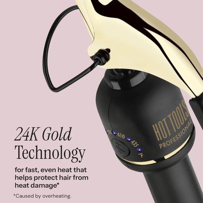 Hot Tools Pro Artist Fer à Friser 24K Gold à Clip 1-1/4 po (32 mm)