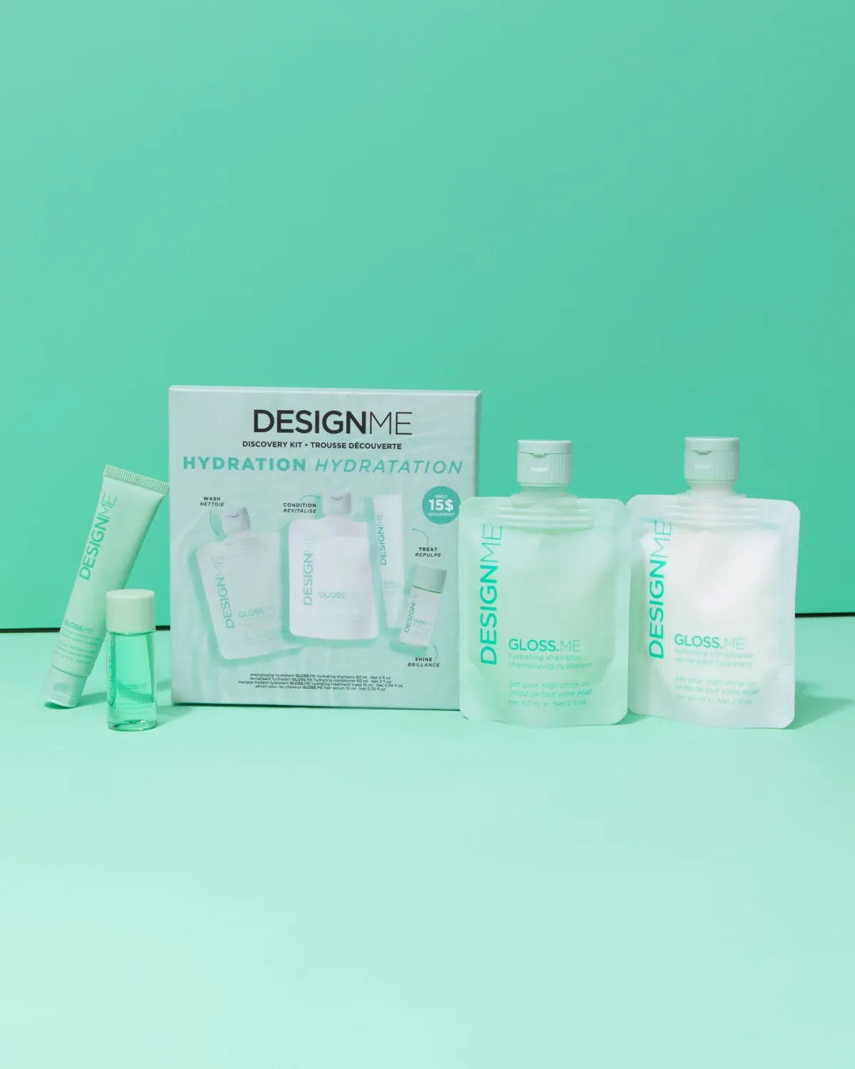 DesignMe - Coffret Découverte Hydratation Gloss.Me (Formats voyage)