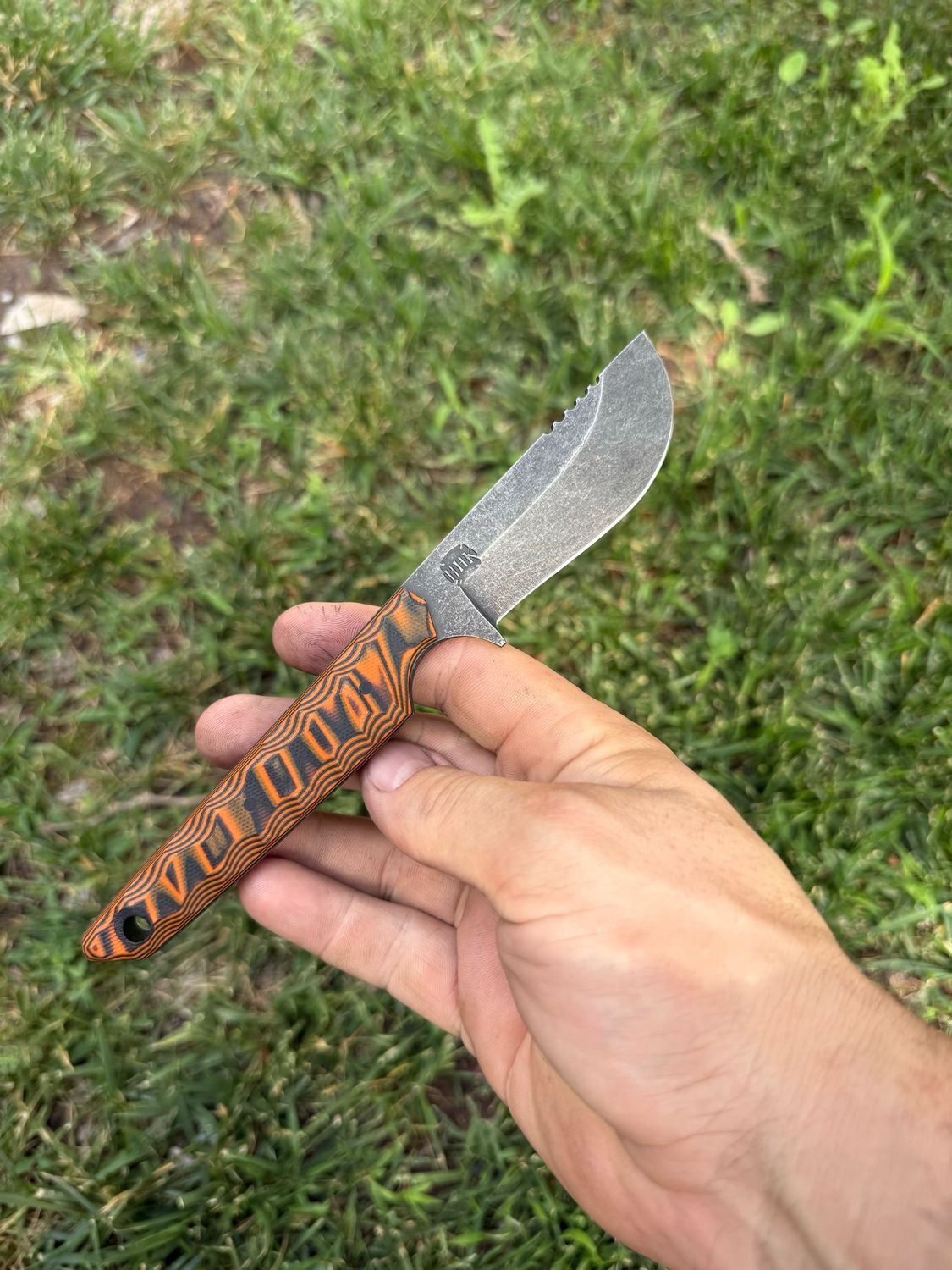Field Scalpel Hunters Orange/black Handle