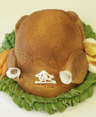 Roasted turkey Cake