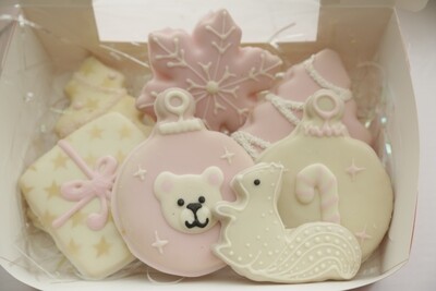Pink Winter Wonderland Cookies