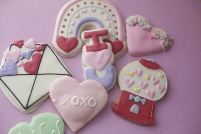 Assorted Valentine Cookies