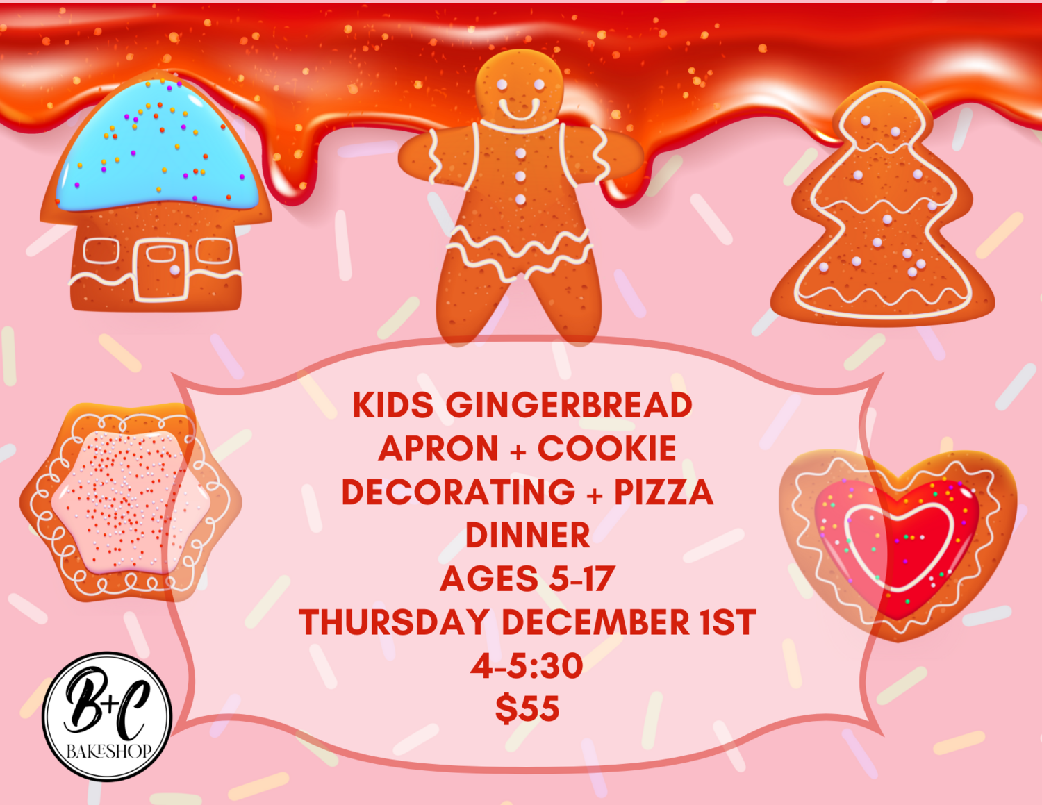 Kids Gingerbread cookie Decorating DEC 1