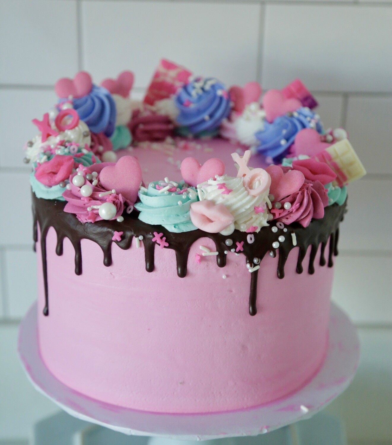 Valentines Sprinkle Cake