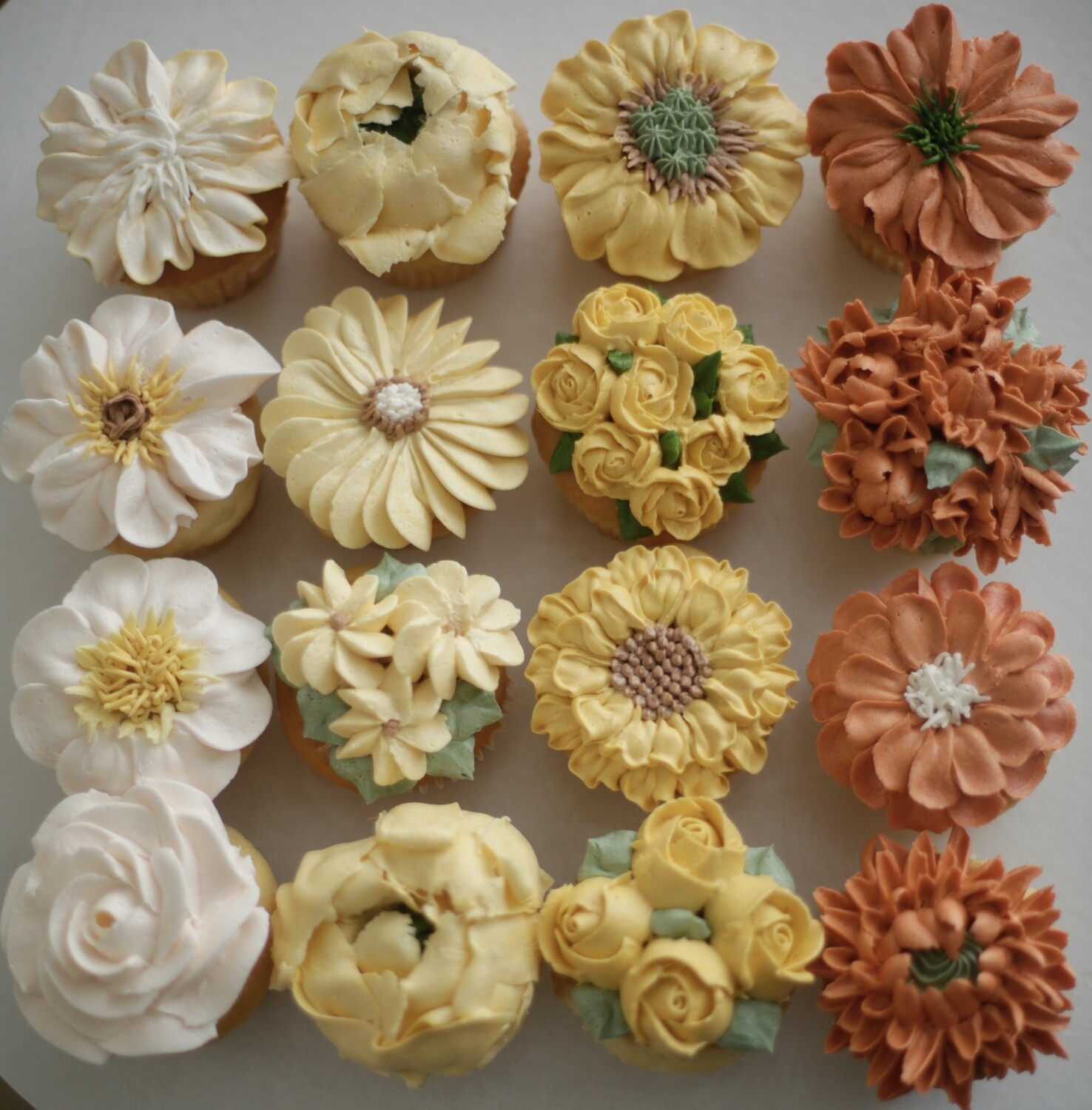 Floral cupcakes