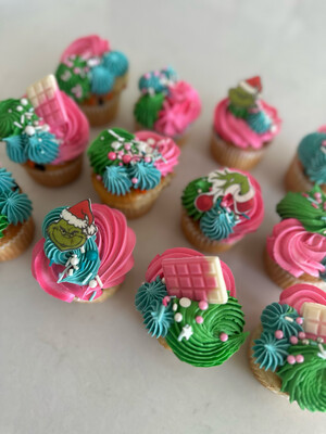 Grinch cupcakes 🎄