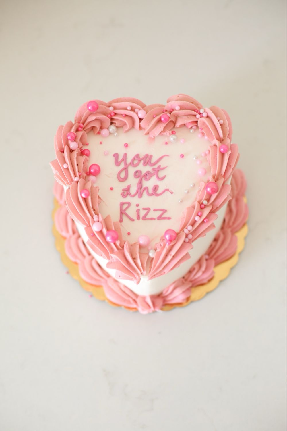 Vintage Heart Cake