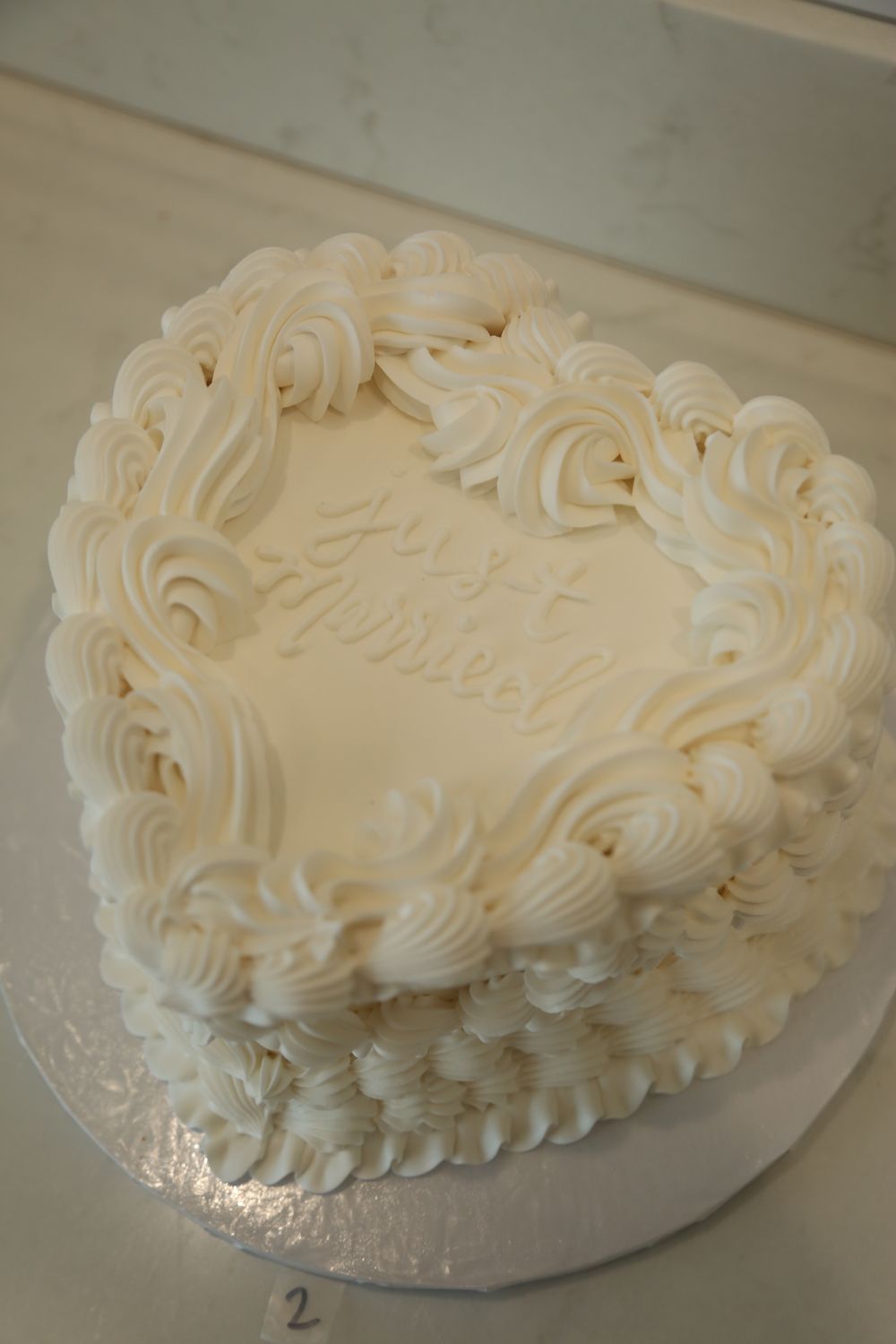 Heart Wedding Cake