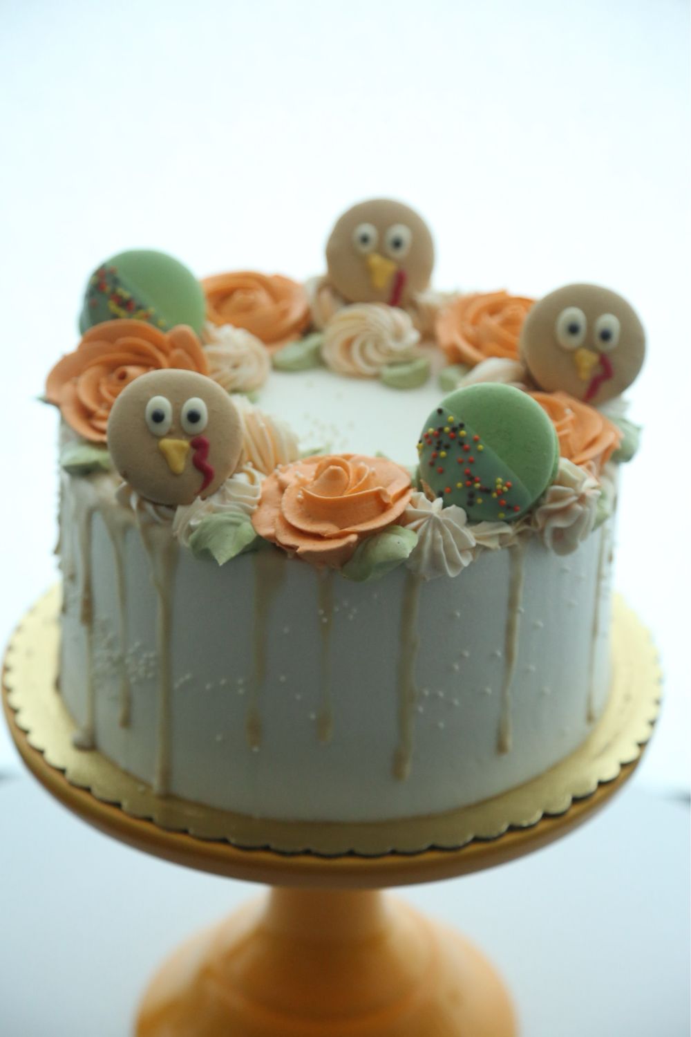 Thanksgiving Floral Cake