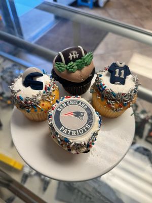 Patriots Cupcakes