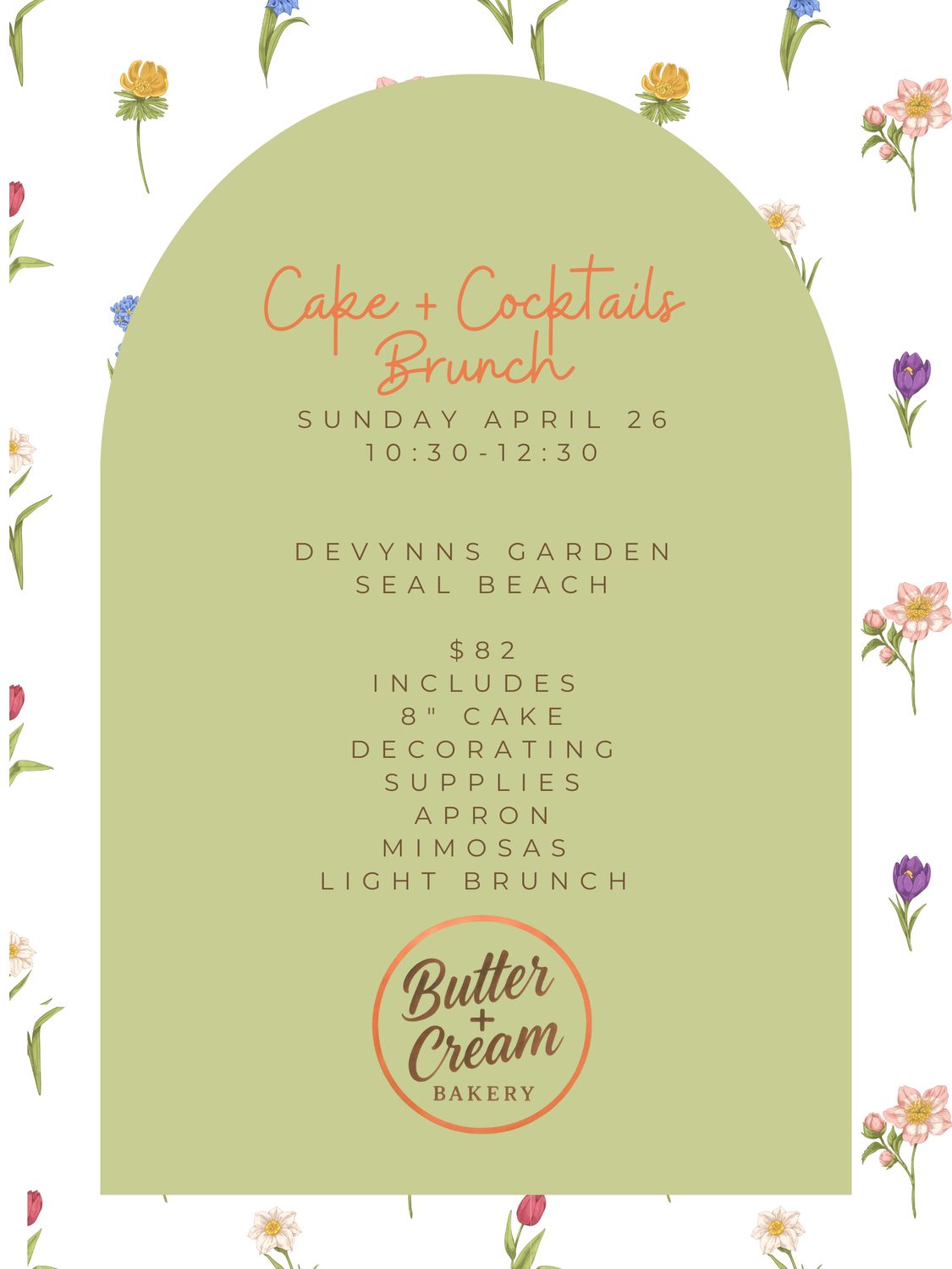 Wildflower Cake + Cocktails