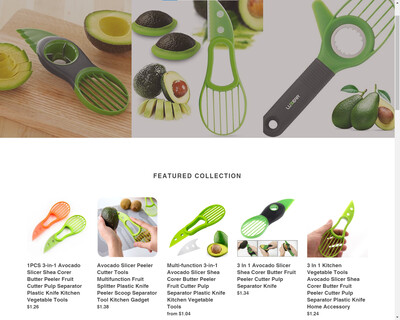 Fantastic Avocado Slicers Dropshipping Website