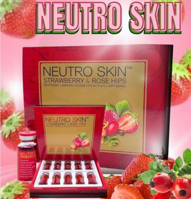 Neutro skin strawberry and rosehips glutathione injection