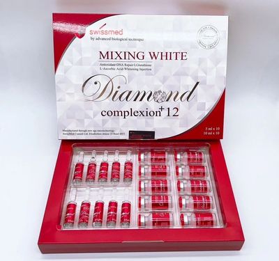 Swissmed Mixing White Diamond Complexion 12 Glutathione Skin Whitening Injection