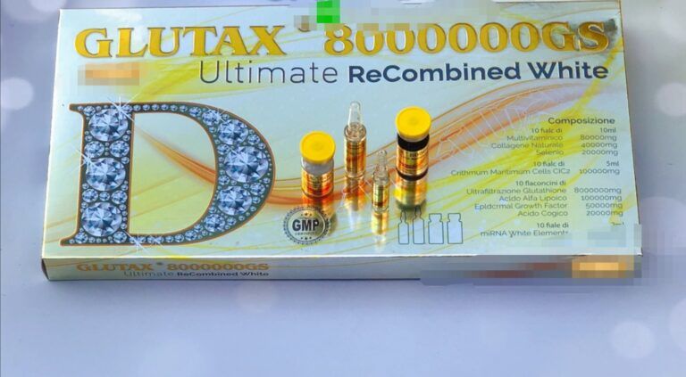Glutax 8000000GS Ultimate Recombined White Glutathione Injection – Advanced Skin Whitening &amp; Anti-Pigmentation Solution