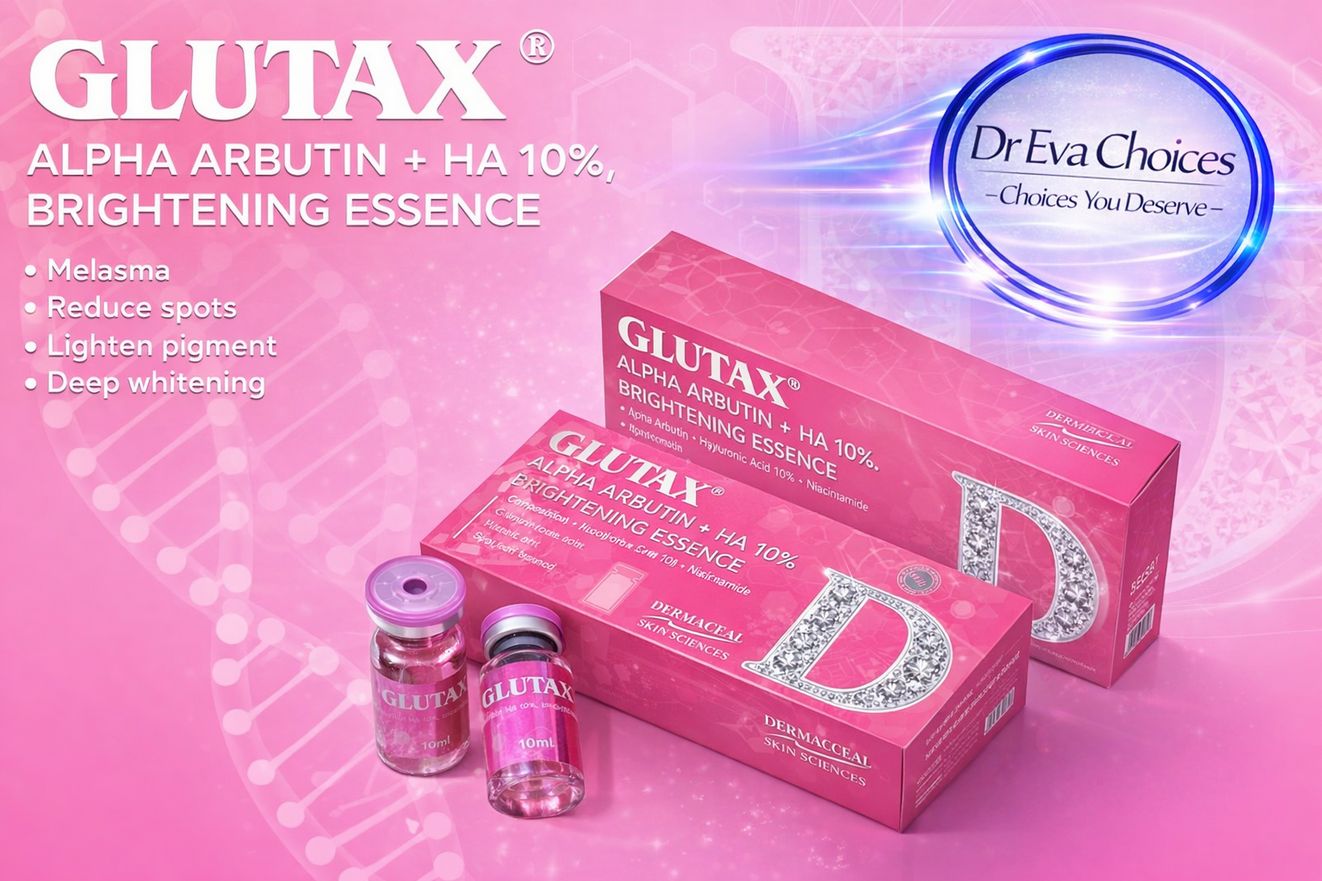 NEW Glutax Alpha Arbutin 10% +HA pink water