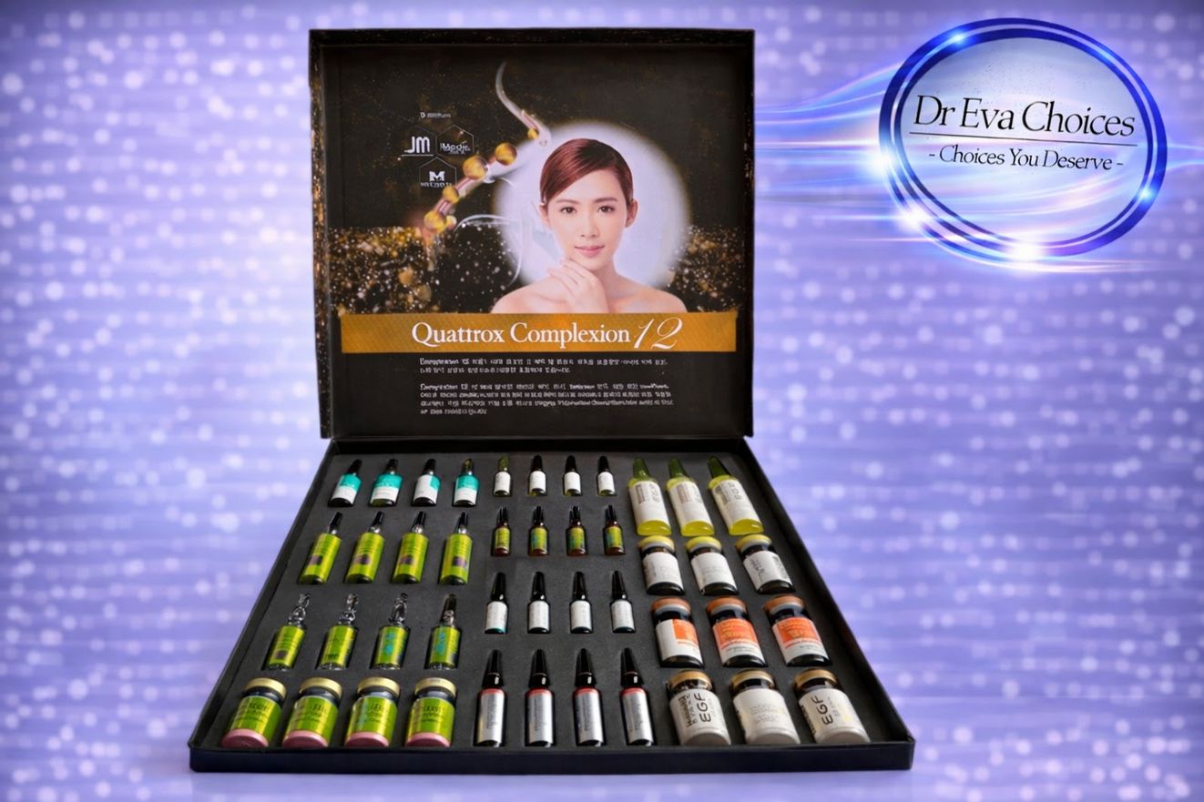 Quattrox Complexion 12 Infusion 4 Sessions Skin Whitening Injection
