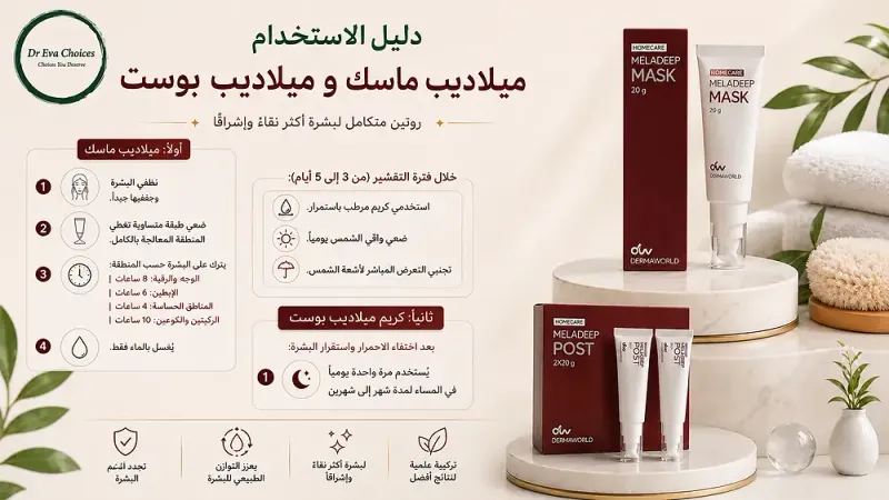 How to use Meladeep Mask and Meladeep Post Cream for cold peeling and uneven skin tone.