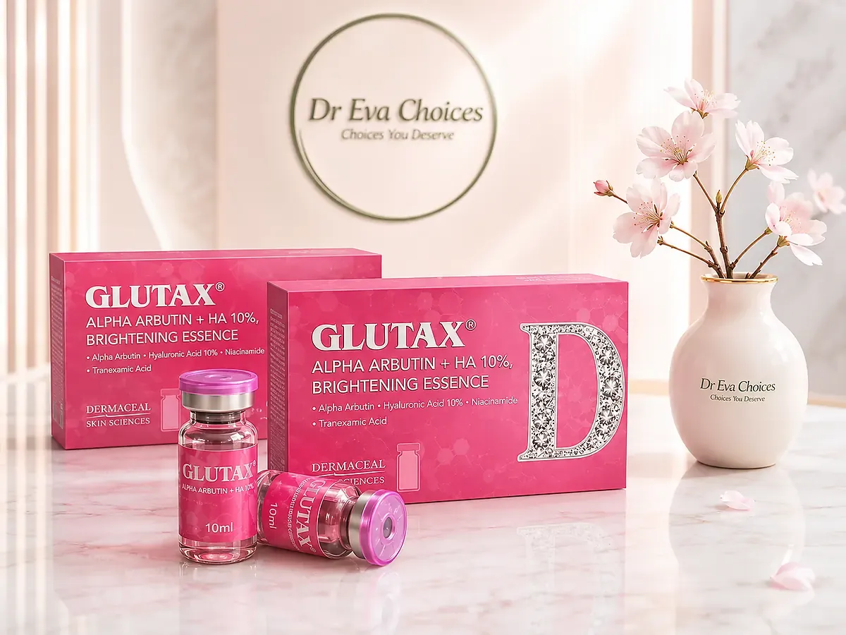 NEW Glutax Alpha Arbutin 10% +HA pink water