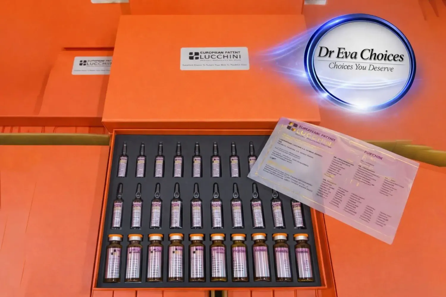 Lucchini Glutathione Peptide PicoCell Brightening Solution Injections, For Skin Whitening