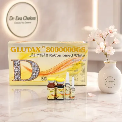 Glutax 8000000GS Ultimate Recombined White Glutathione Injection – Advanced Skin Whitening & Anti-Pigmentation Solution Glutax 8000000GS Ultimate Recombined White Glutathione Injection – Advanced Skin Whitening & Anti-Pigmentation Solution