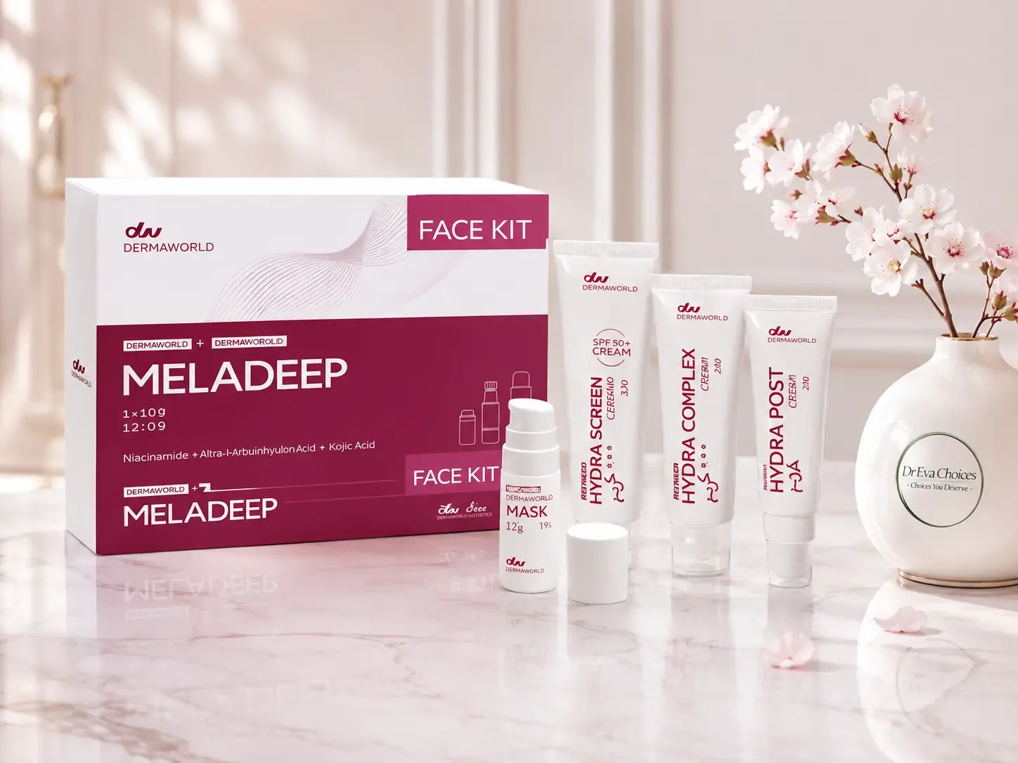 meladeep face kit مجموعة ميلاديب المخصصة للوجه