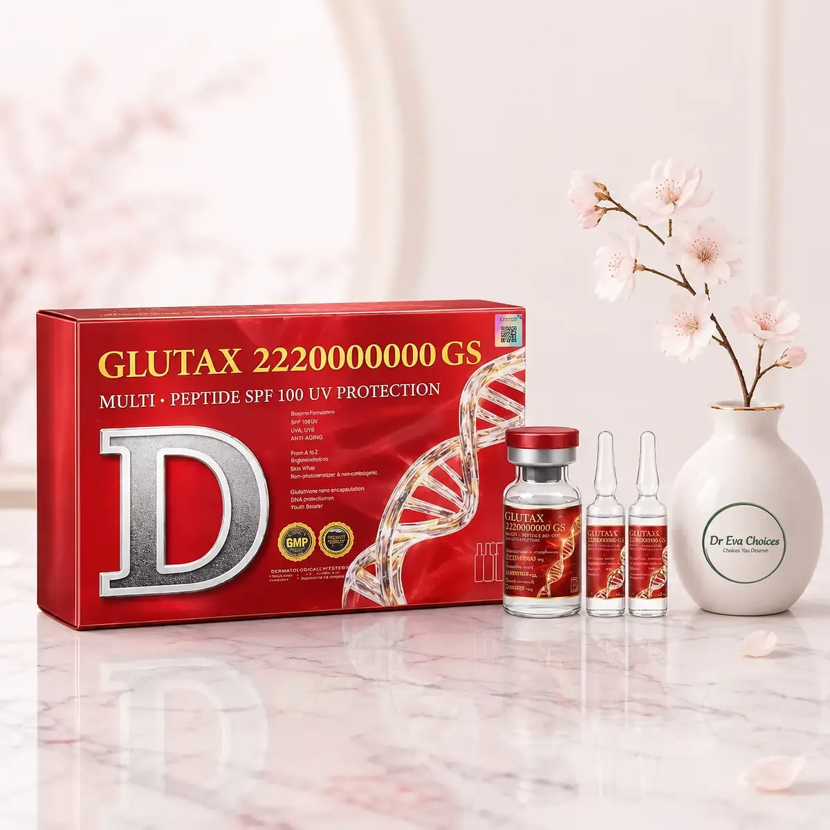 Glutax 222000000 GS Multi Peptide SPF 100: Advanced Glutathione Skin Brightening &amp; UV Protection Solution