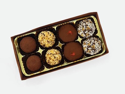 Vegan Truffles - BOX of 8 Vegan Truffles - BOX of 8