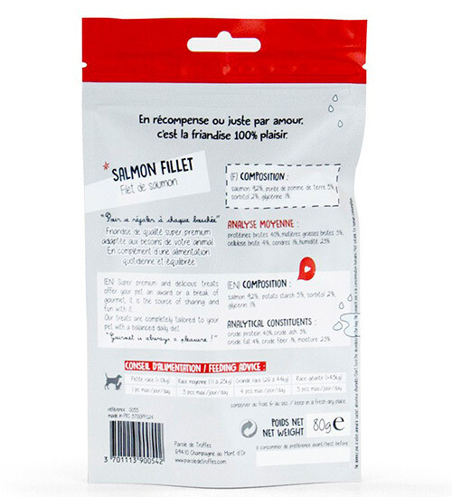 Friandise : Salmon Fillet - Filet de SAUMON - 80g