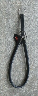 Zug-Stop-Halsband, Leder-rund, 65 cm