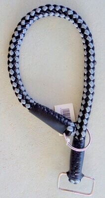 Halsband-Würger 60 cm schwarz/grau
