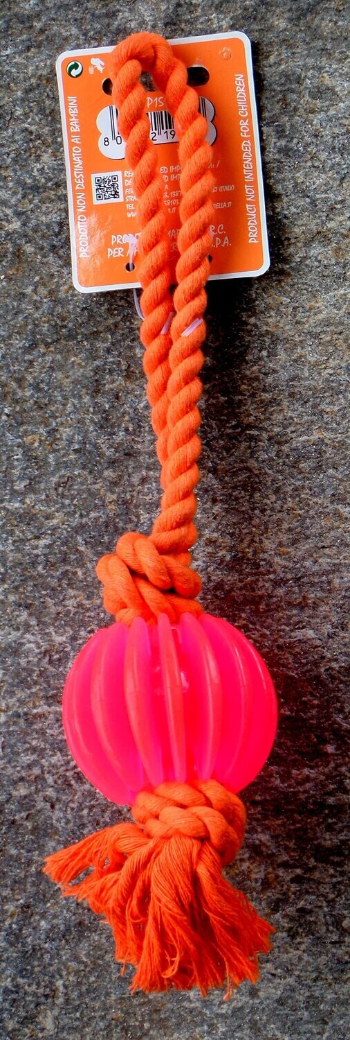 Rubber - Ball mit Seil