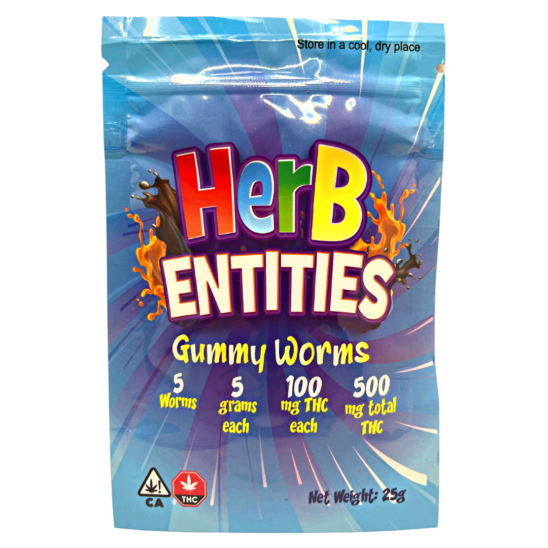 Herb Entities Gummy Worms | 500mg THC